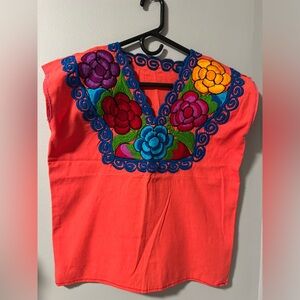 Authentic Mexican embroidered blouse